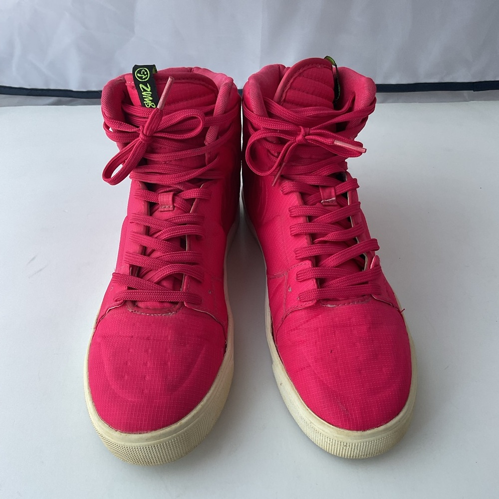 Zumba Street Classic Pink High-Top Dance Fitness  Sneakers Shoes Women’s Size 8 - Picture 2 of 12